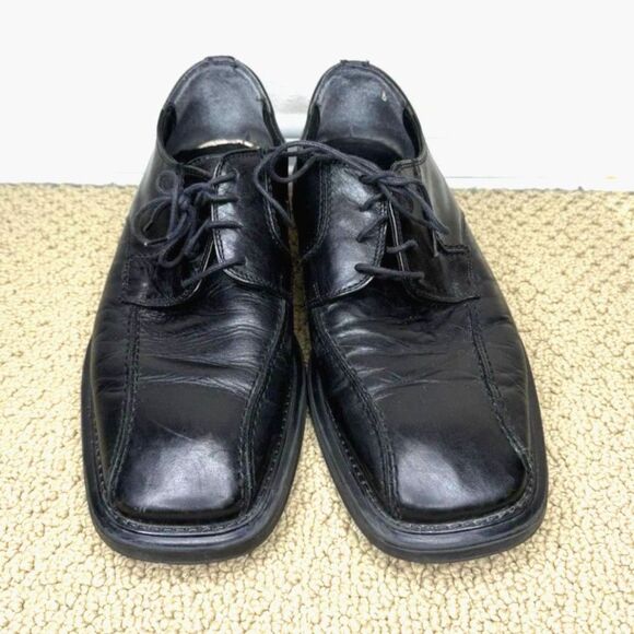 Size: 11M . Lace Up Wingtip Oxford Dress Shoes . Leyden Black . Alfani . New main image 5